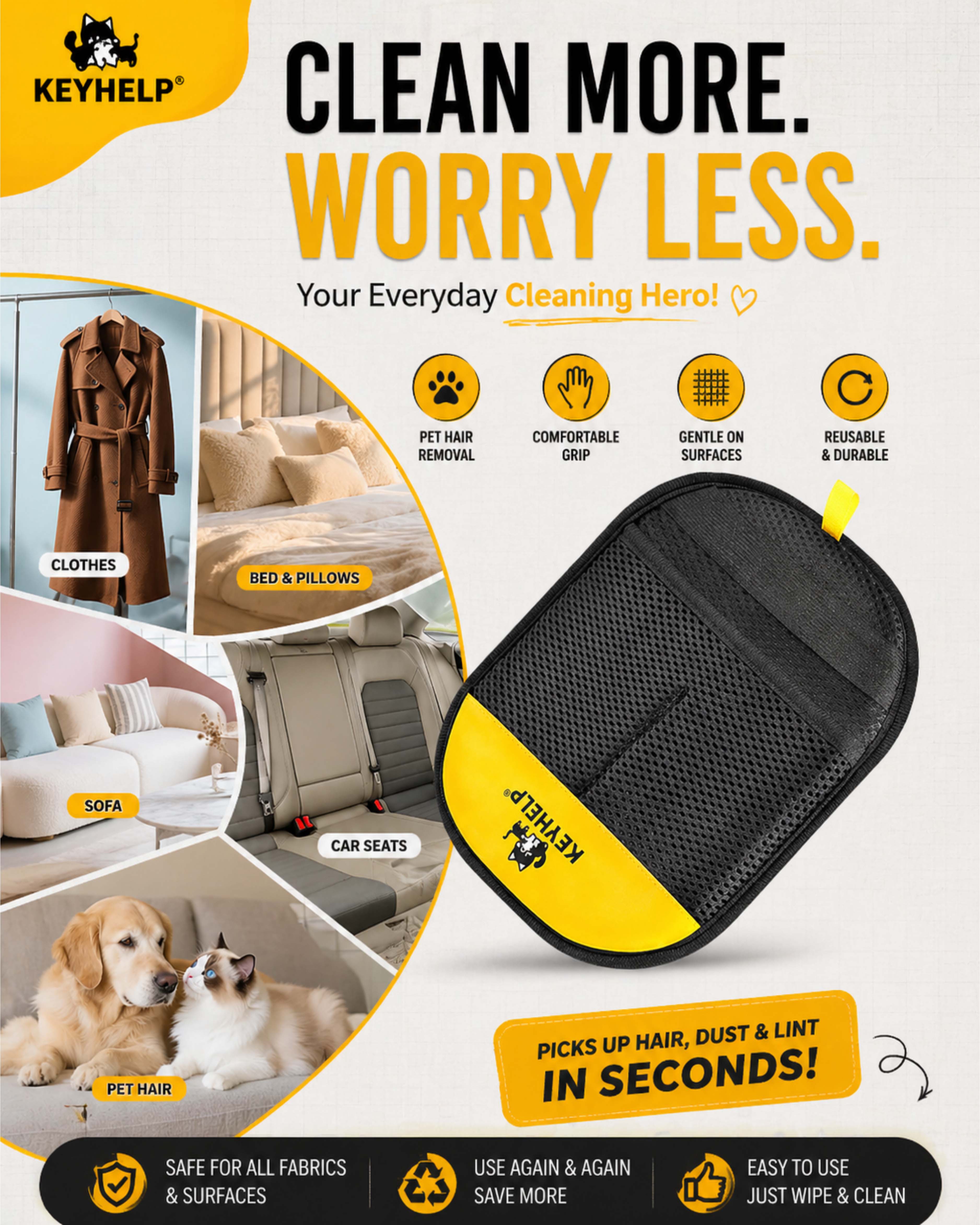 Cat & Dog Hair Removal Glove