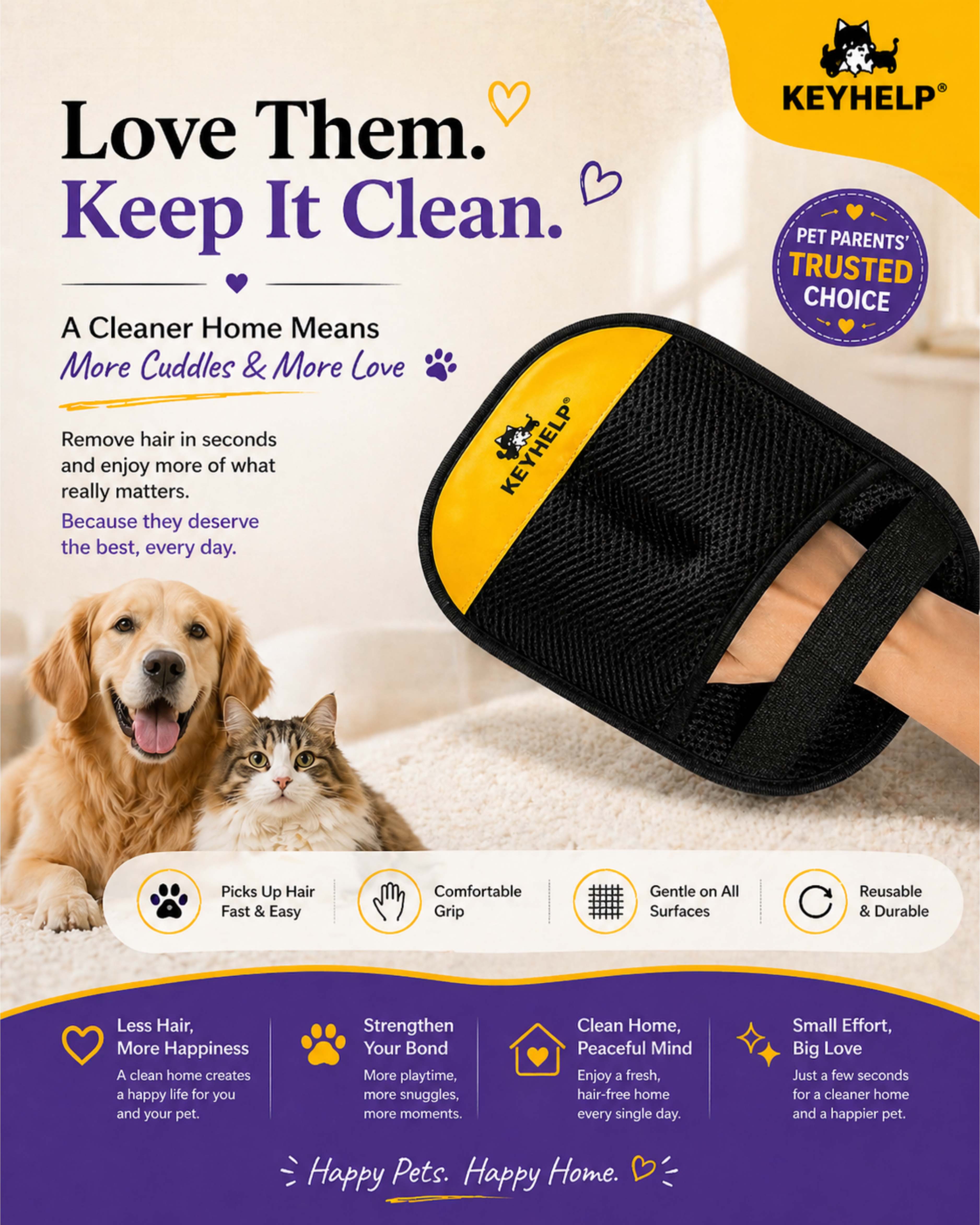 Cat & Dog Hair Removal Glove